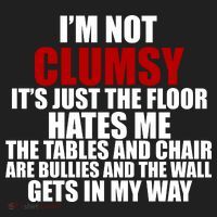 I'm Not Clumsy It's Just The Flor Hates Me Funny Hat thumb 2