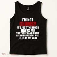 I'm Not Clumsy It's Just The Flor Hates Me Funny Tank Top thumb 2