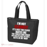 I'm Not Clumsy It's Just The Flor Hates Me Funny Tote Bag thumb 3