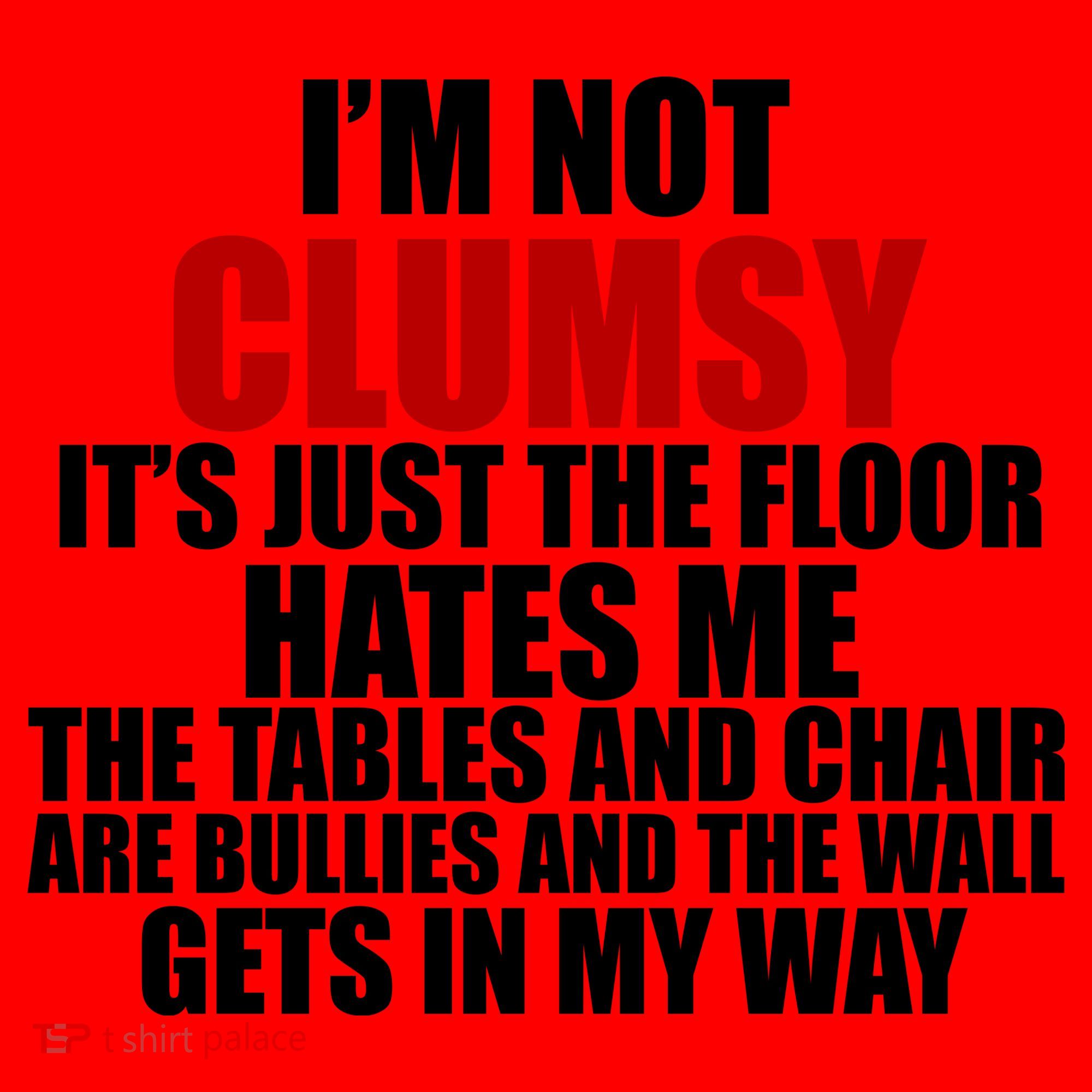 I'm Not Clumsy It's Just The Flor Hates Me Funny Santa Hat