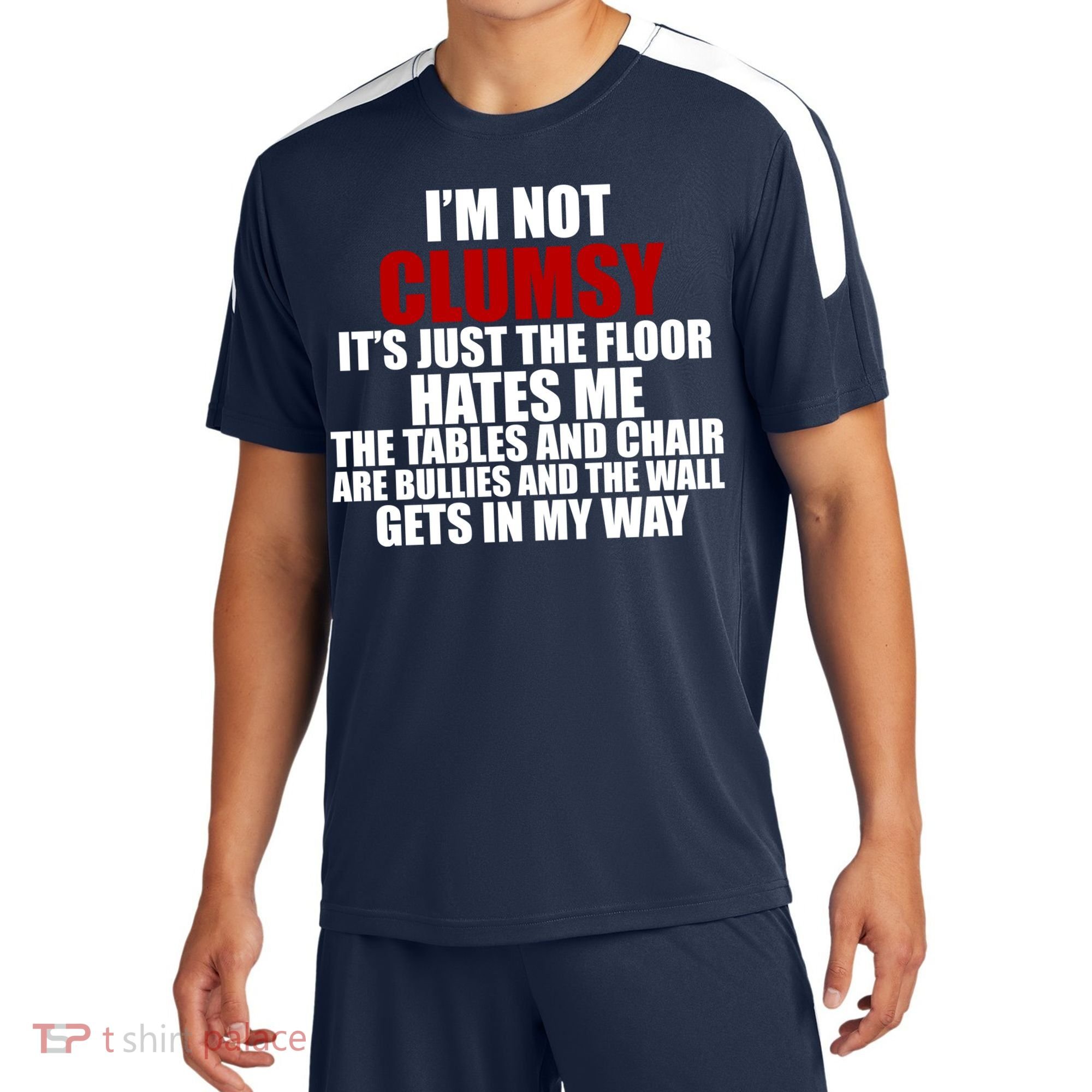 I'm Not Clumsy It's Just The Flor Hates Me Funny Sport-Tek Competitor United Soccer Jersey