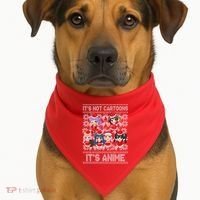 Its Not Cartoons Its Anime Ugly Christmas USA-Made Doggie Bandana thumb 1