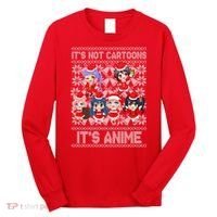 Its Not Cartoons Its Anime Ugly Christmas Long Sleeve Shirt thumb 0