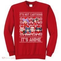 Its Not Cartoons Its Anime Ugly Christmas Sweatshirt thumb 0