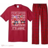 Its Not Cartoons Its Anime Ugly Christmas Pajama Set thumb 0