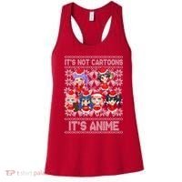 Its Not Cartoons Its Anime Ugly Christmas Women's Tank Top thumb 0