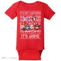 Its Not Cartoons Its Anime Ugly Christmas Baby Bodysuit thumb 0