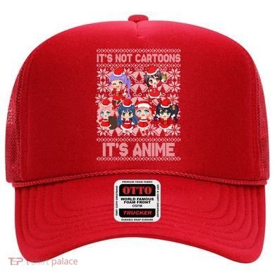 Its Not Cartoons Its Anime Ugly Christmas Hat