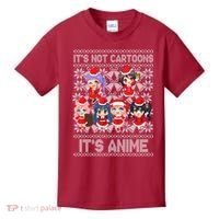 Its Not Cartoons Its Anime Ugly Christmas Kids T-Shirt thumb 0