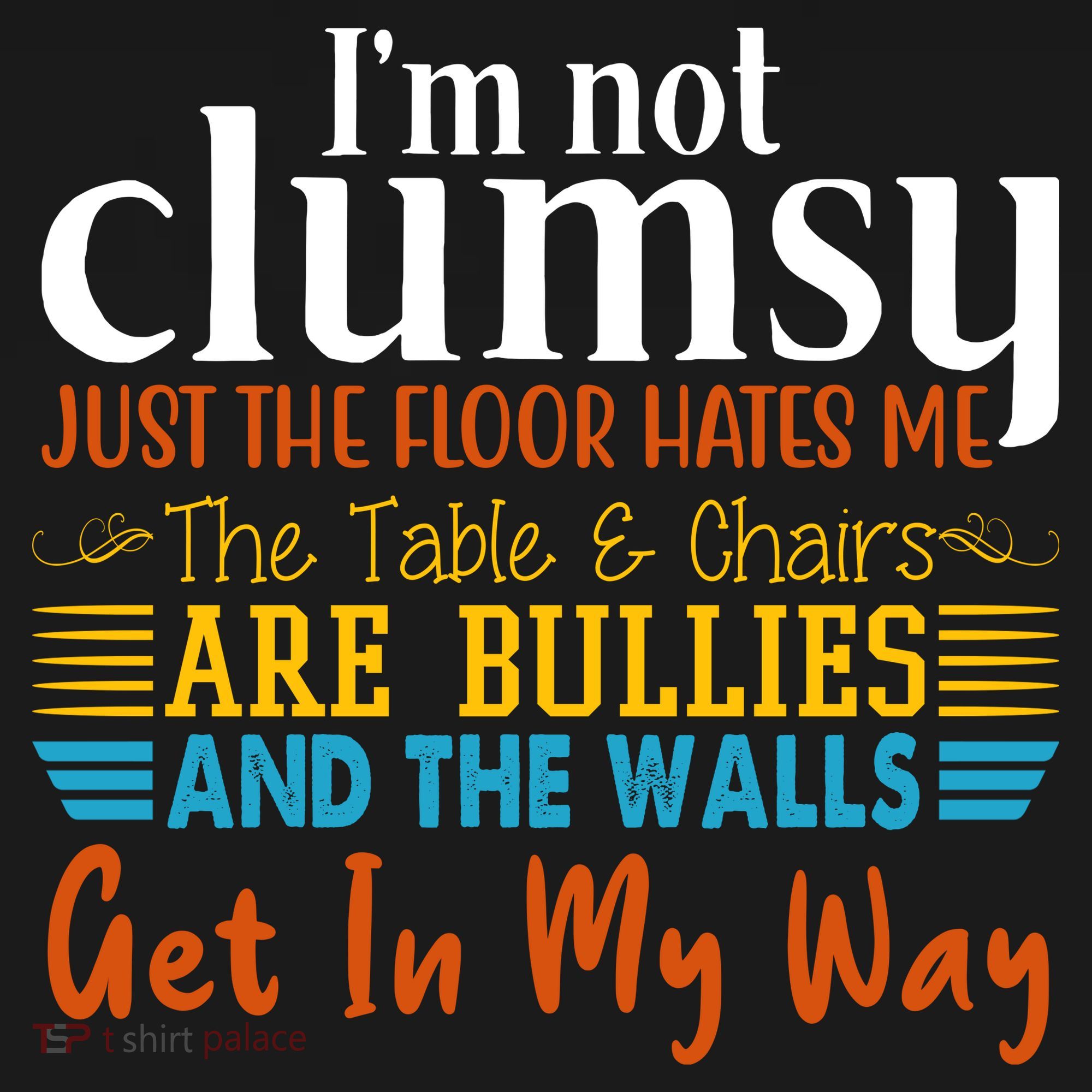 Im Not Clumsy Just The Floor Hates Me Funny Ornament
