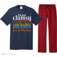 Im Not Clumsy Just The Floor Hates Me Funny Pajama Set thumb 0