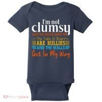 Im Not Clumsy Just The Floor Hates Me Funny Baby Bodysuit thumb 0
