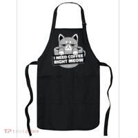 I Need Coffee Right Meow Apron thumb 0
