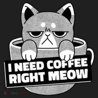 I Need Coffee Right Meow Tumbler thumb 3