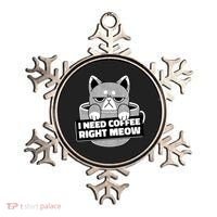 I Need Coffee Right Meow Ornament thumb 0