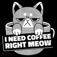 I Need Coffee Right Meow Women's Long Sleeve Shirt thumb 2