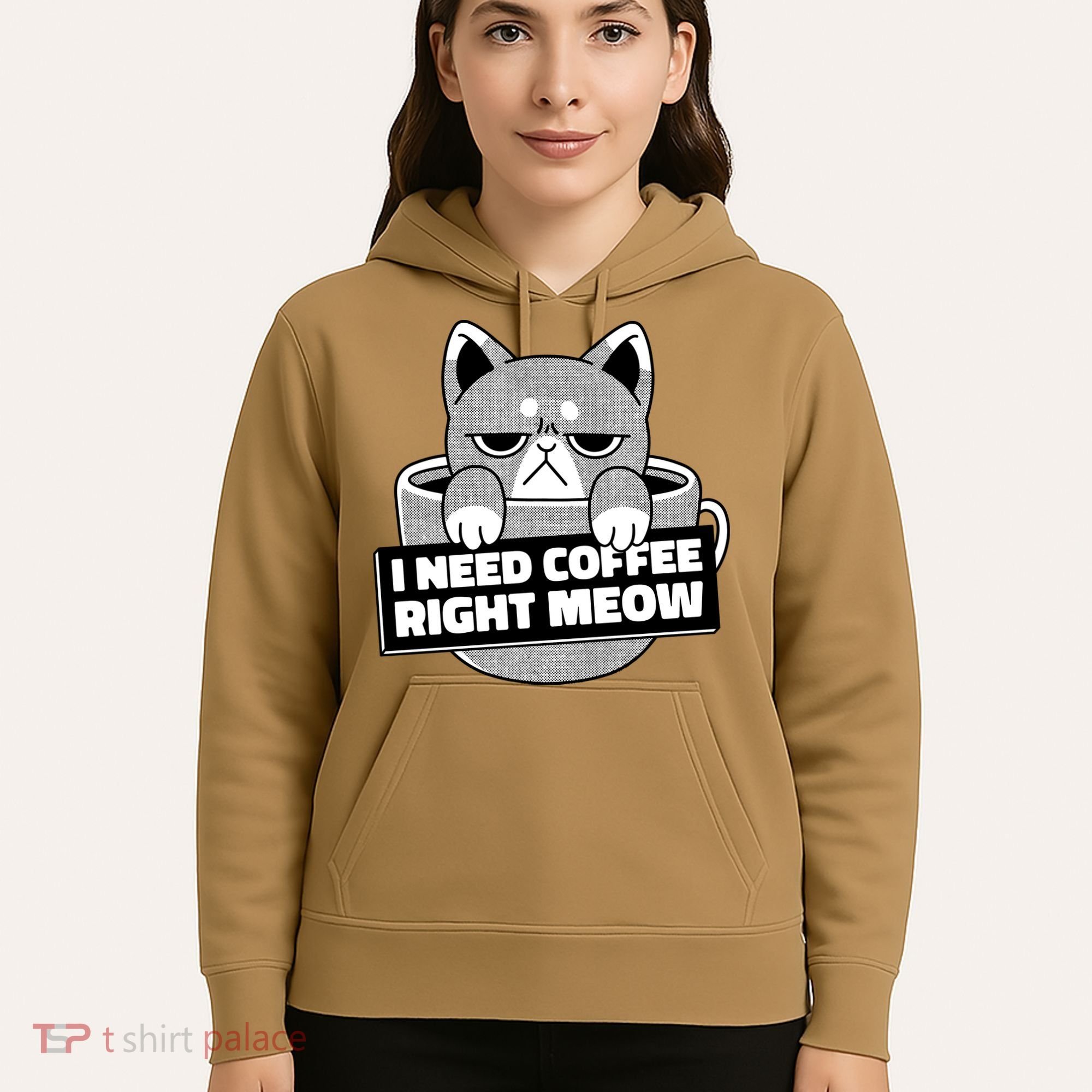 I Need Coffee Right Meow Hoodie