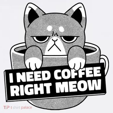 I Need Coffee Right Meow Comfort Colors Garment-Dyed Hooded Sweatshirt