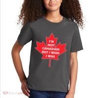 Im Not Canadian But I Wish I Was Kids T-Shirt thumb 2