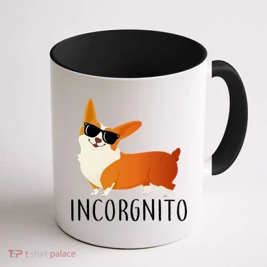 Incorgnito Corgi Dog Coffee Mug back