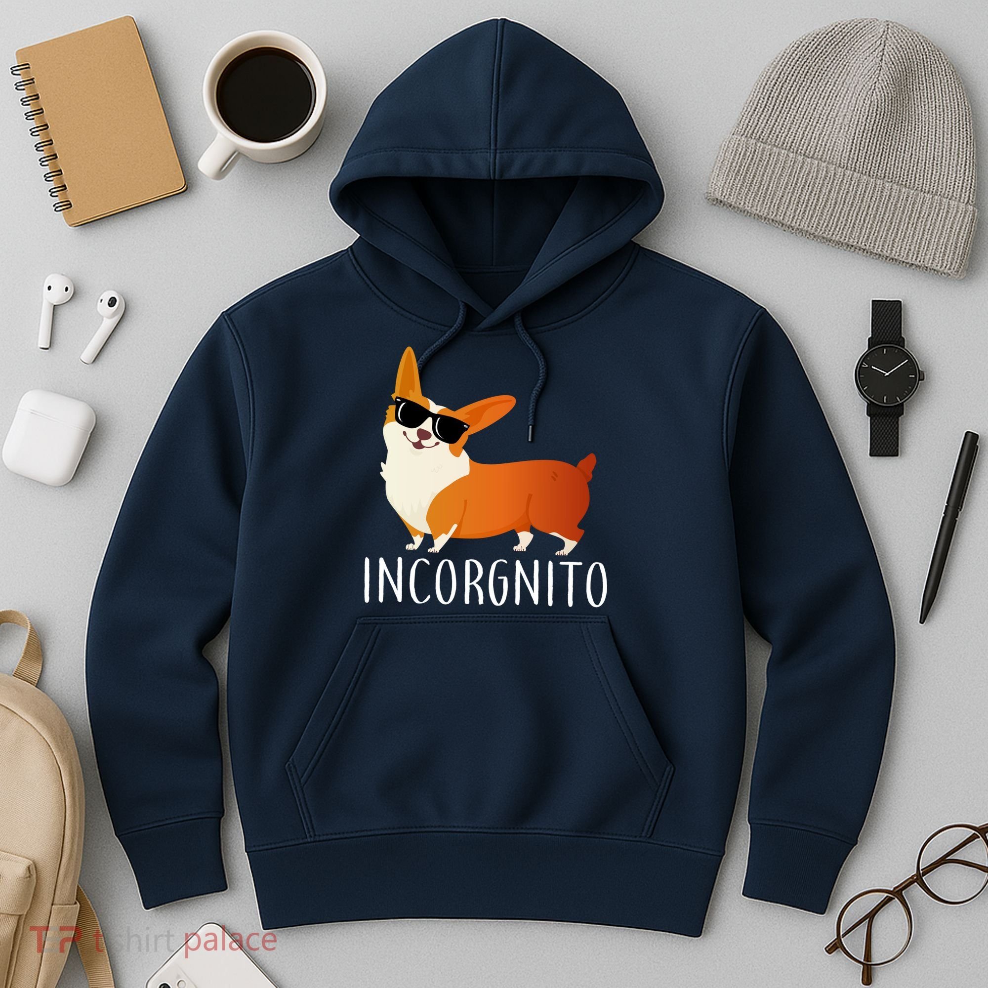 Incorgnito Corgi Dog Hoodie