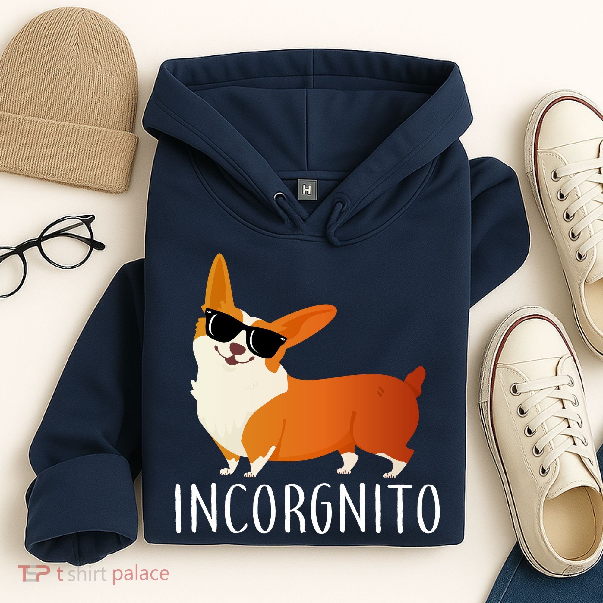Incorgnito Corgi Dog Hoodie