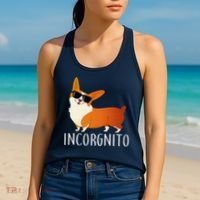 Incorgnito Corgi Dog Women's Tank Top thumb 2