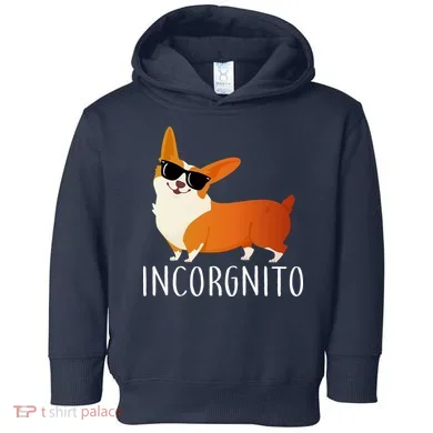 Incorgnito Corgi Dog Toddler Hoodie