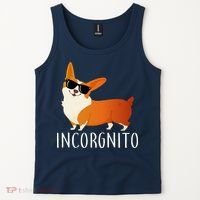 Incorgnito Corgi Dog Tank Top thumb 2
