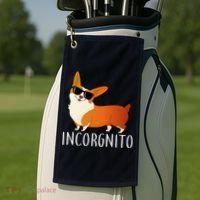 Incorgnito Corgi Dog Golf Towel thumb 2