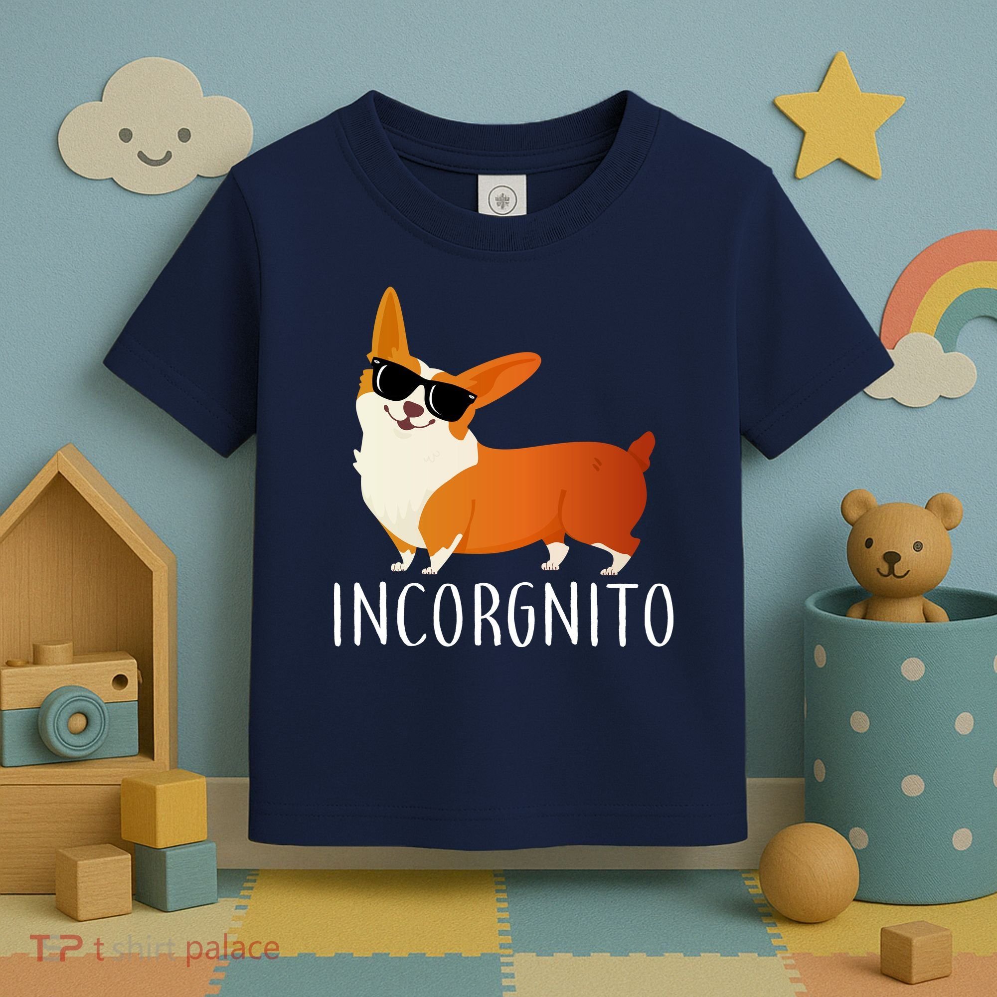 Incorgnito Corgi Dog Toddler T-Shirt