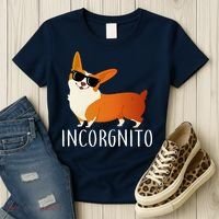 Incorgnito Corgi Dog Women's T-Shirt thumb 3