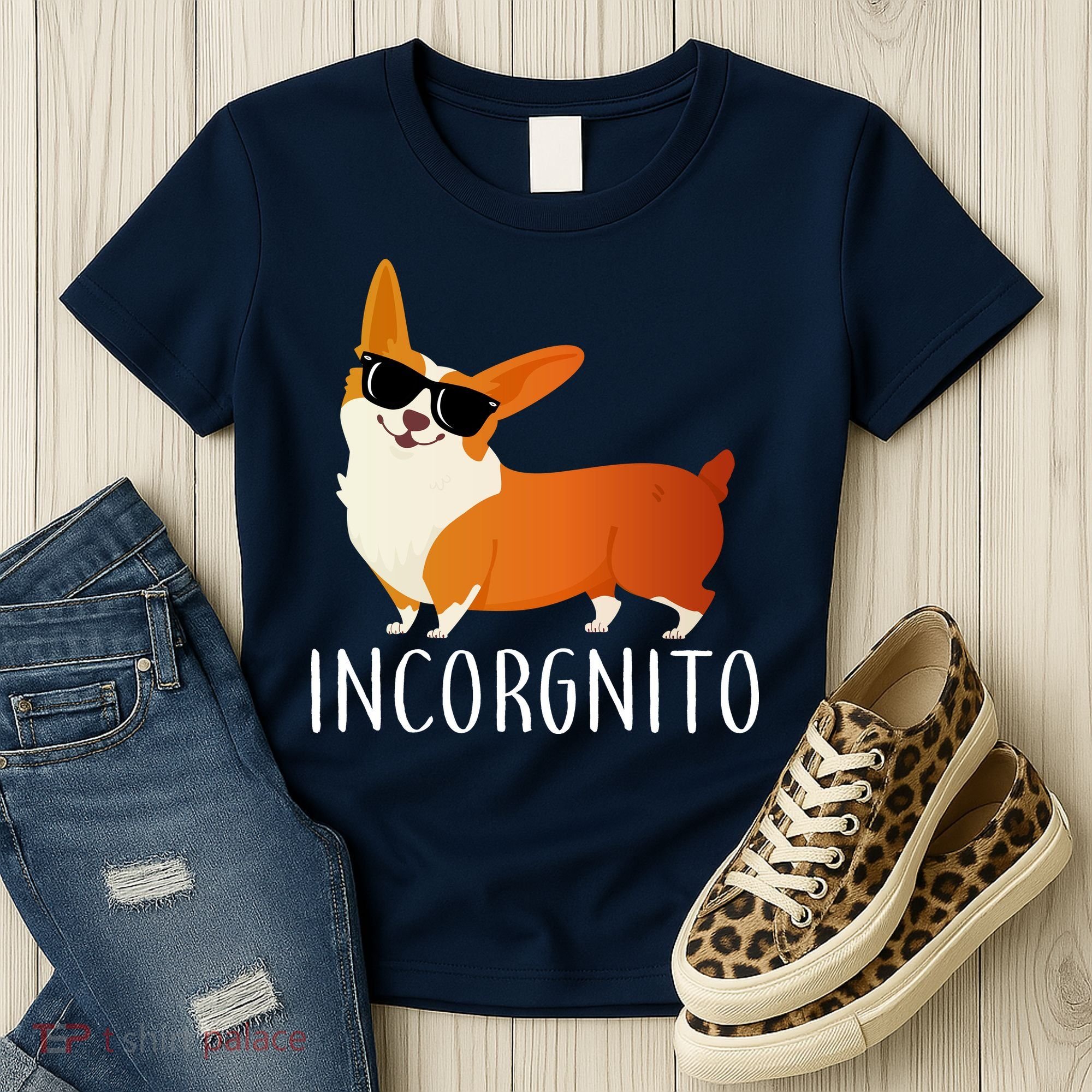 Incorgnito Corgi Dog Women's T-Shirt