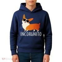 Incorgnito Corgi Dog Kids Hoodie thumb 4