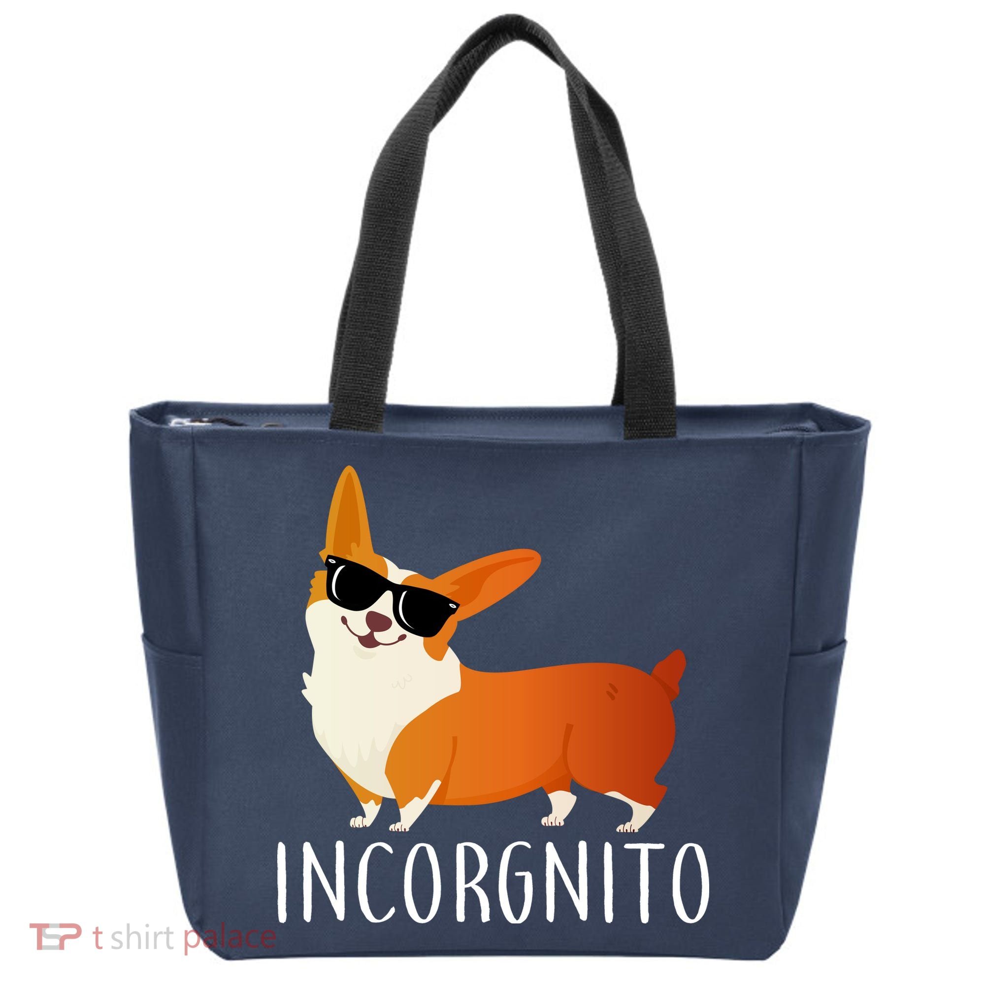 Incorgnito Corgi Dog Tote Bag
