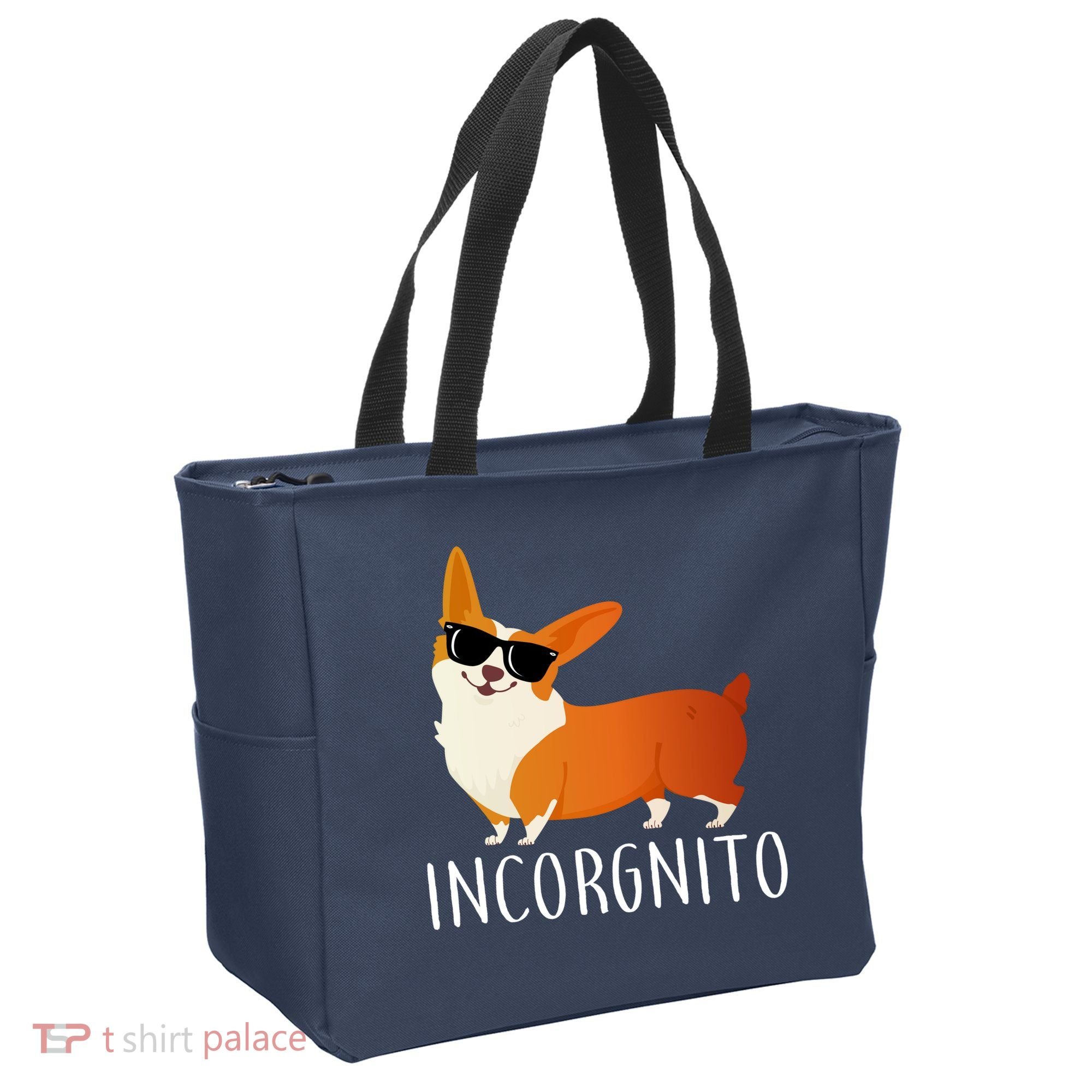 Incorgnito Corgi Dog Tote Bag