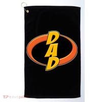 Incredible Dad Family Superhero Golf Towel thumb 0