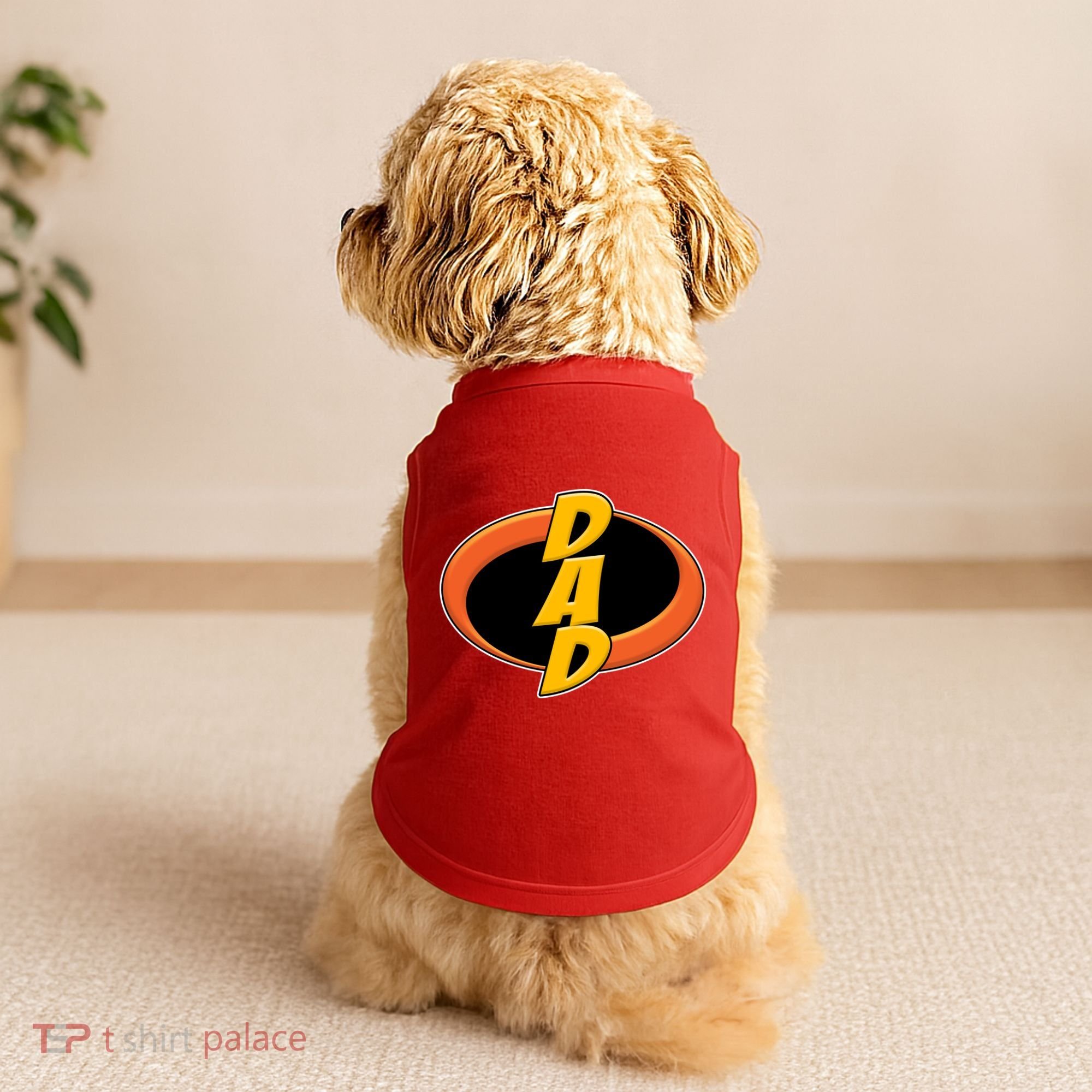 Incredible Dad Family Superhero Doggie Tank