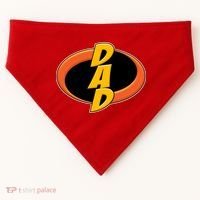 Incredible Dad Family Superhero USA-Made Doggie Bandana thumb 0