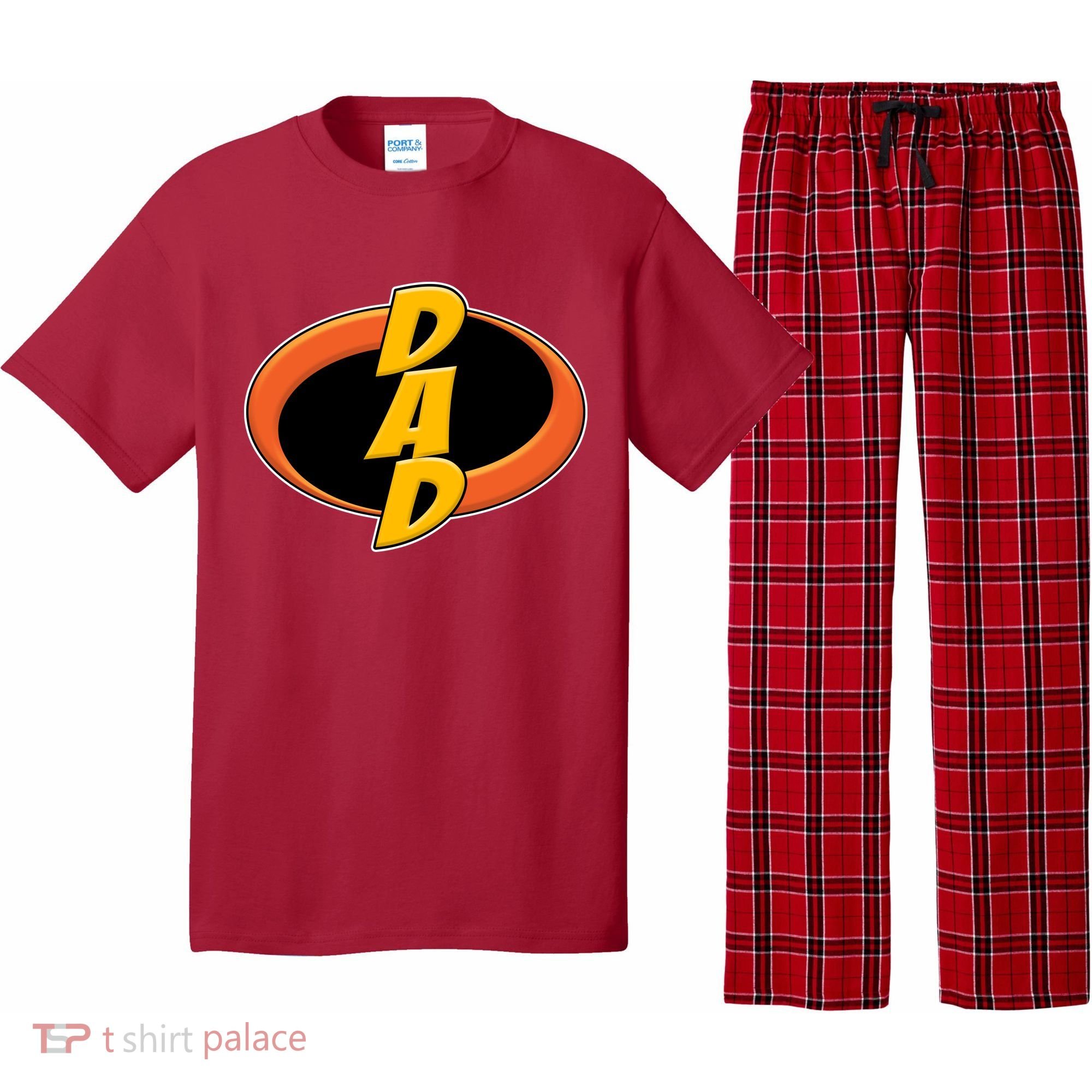 Incredible Dad Family Superhero Pajama Set