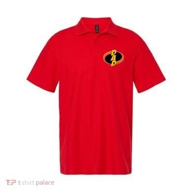 Incredible Dad Family Superhero Polo