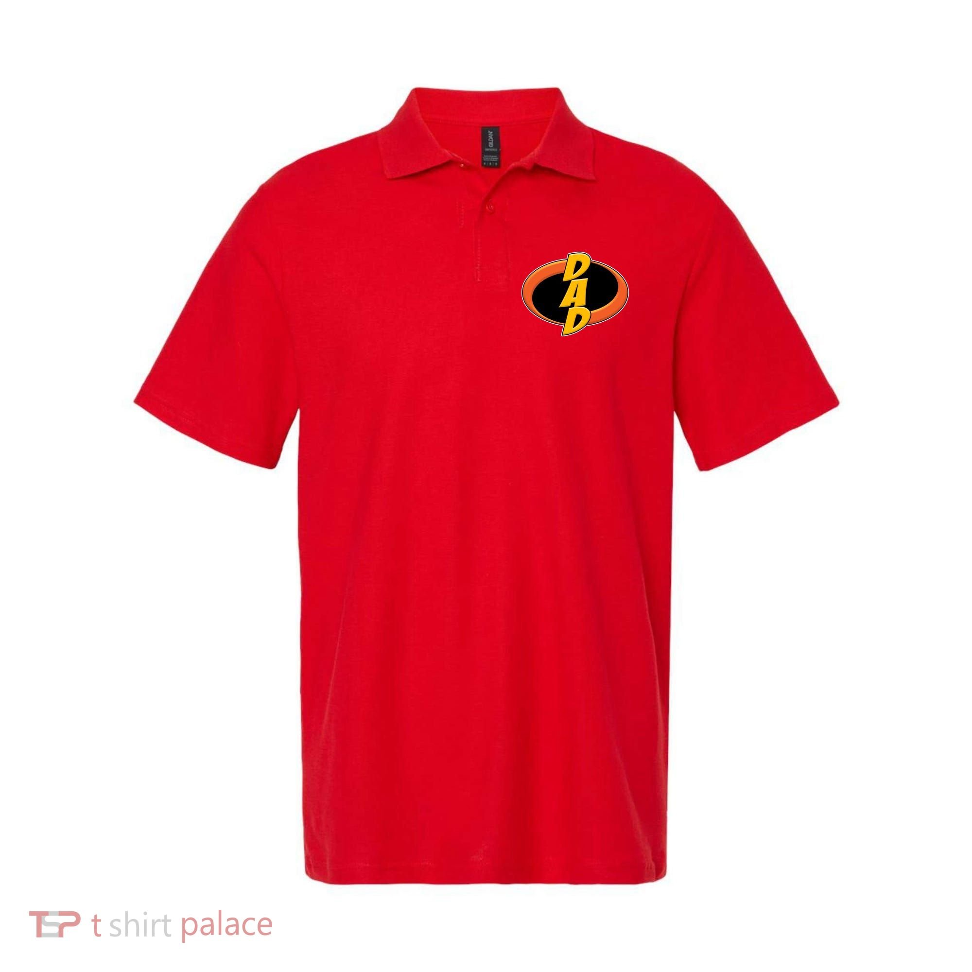 Incredible Dad Family Superhero Polo