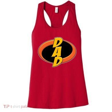 Incredible Dad Family Superhero Women's Tank Top