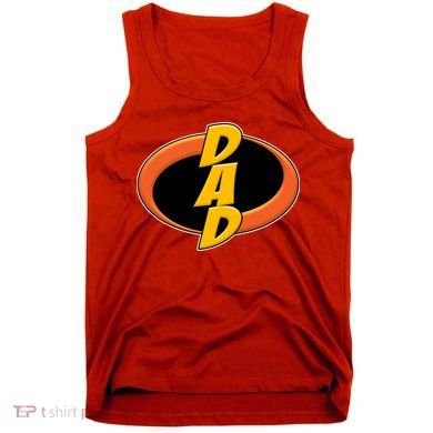 Incredible Dad Family Superhero Tank Top