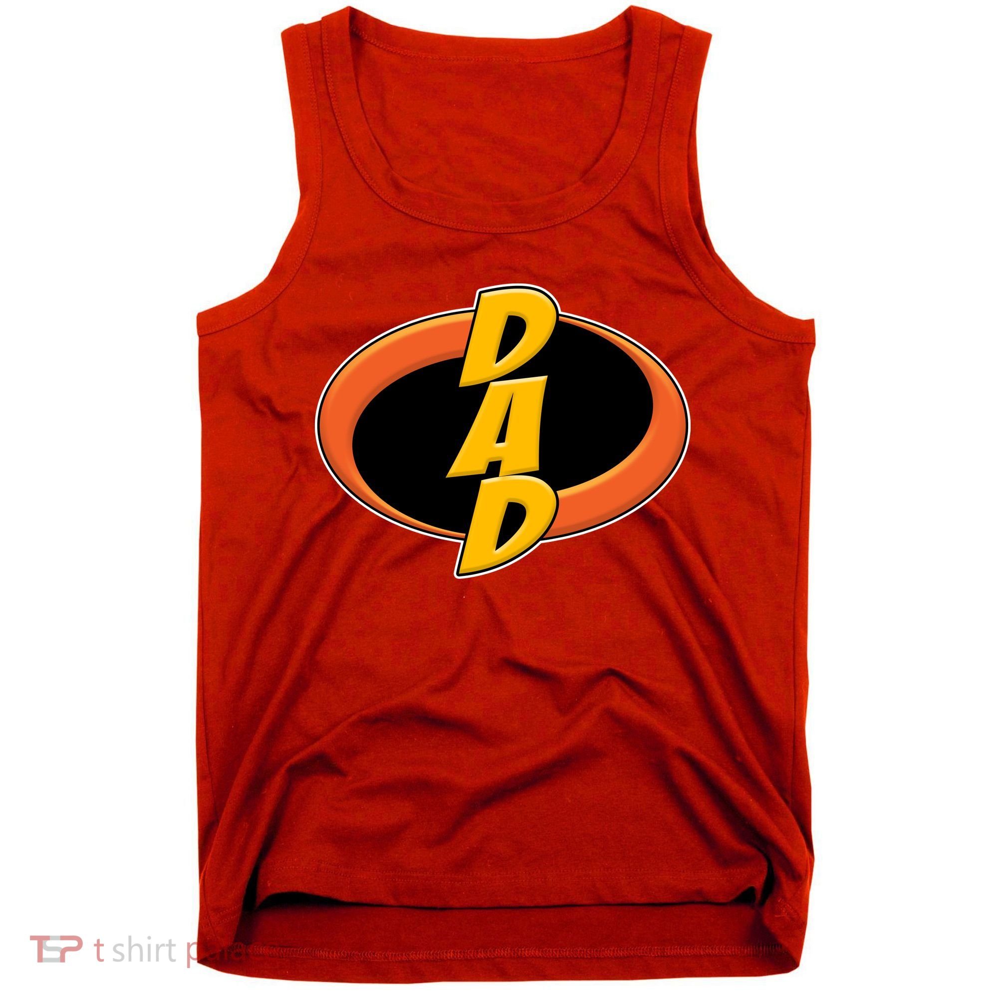 Incredible Dad Family Superhero Tank Top