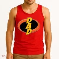 Incredible Dad Family Superhero Tank Top thumb 3