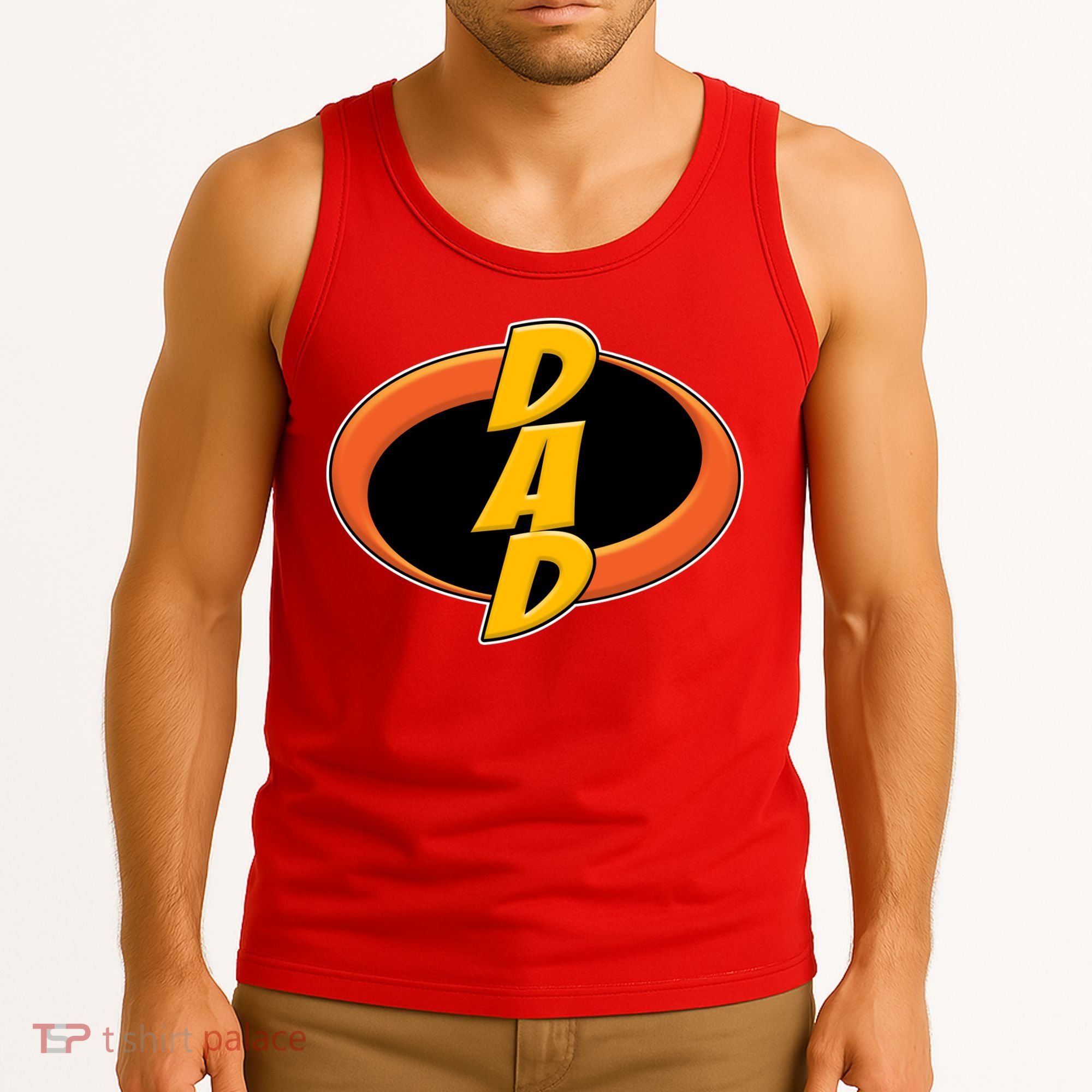 Incredible Dad Family Superhero Tank Top