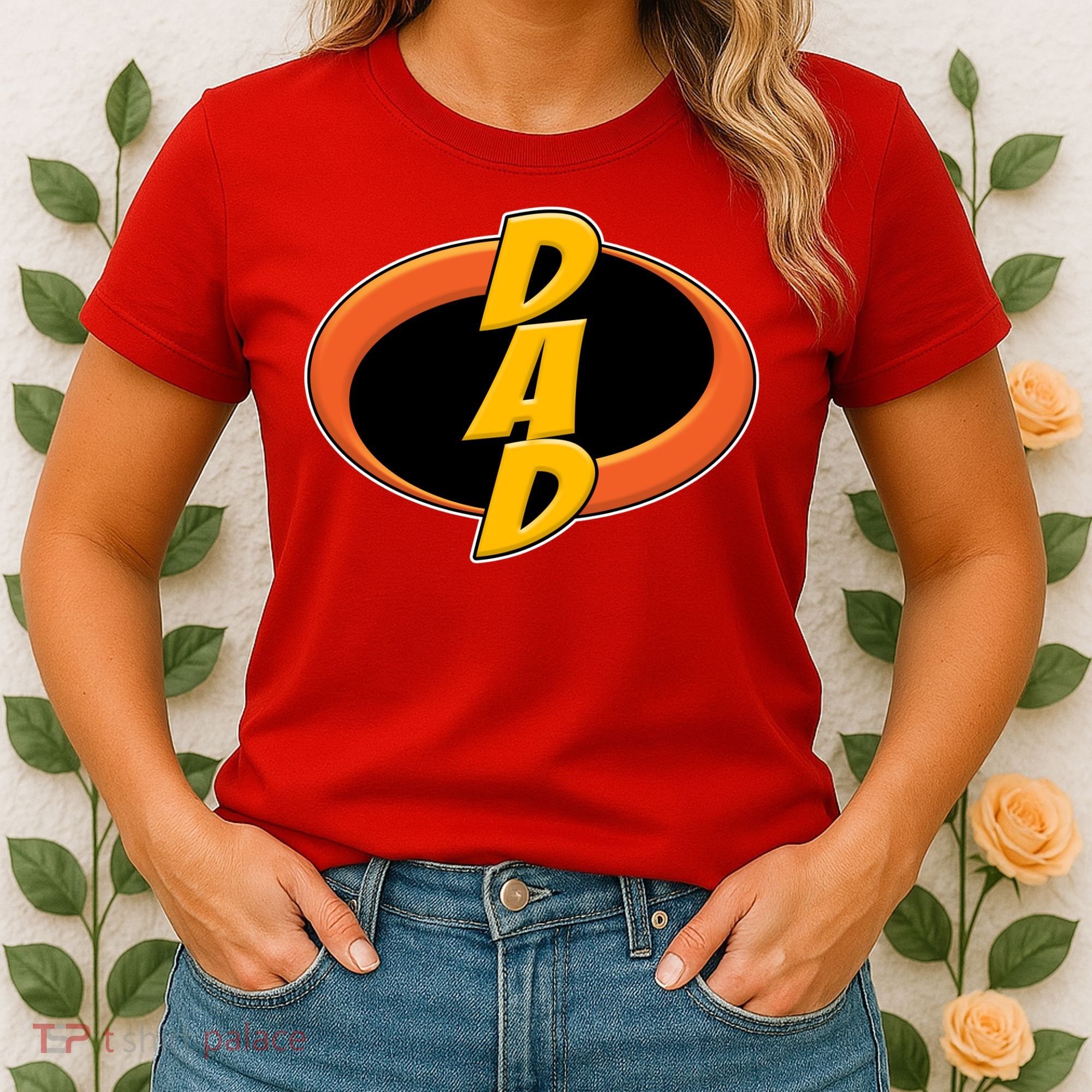 Incredible Dad Family Superhero Women's T-Shirt
