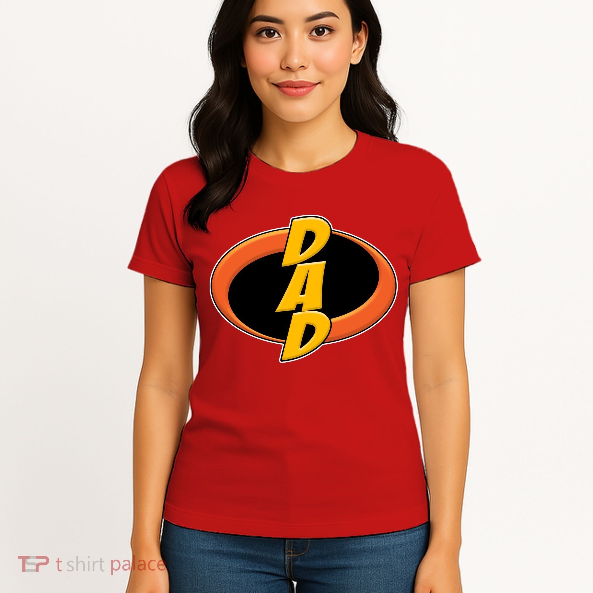 Incredible Dad Family Superhero Women's T-Shirt