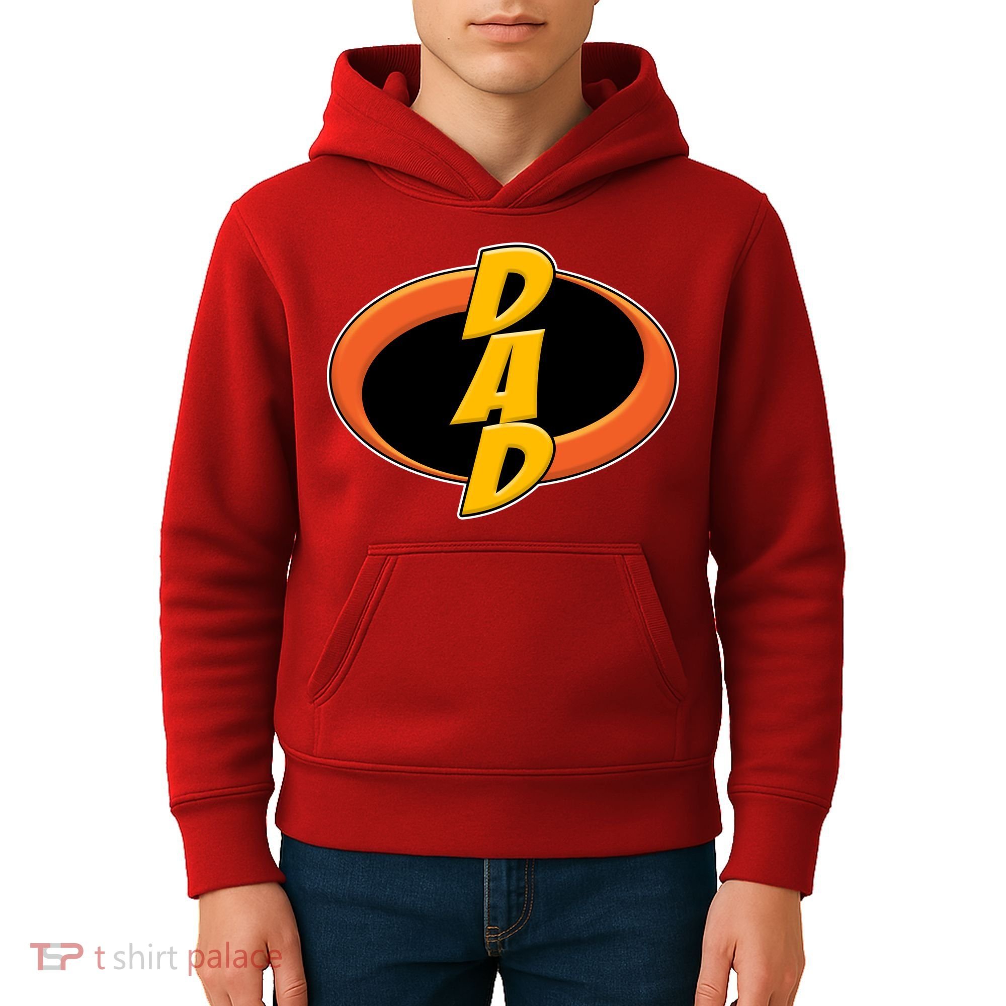 Incredible Dad Family Superhero Kids Hoodie